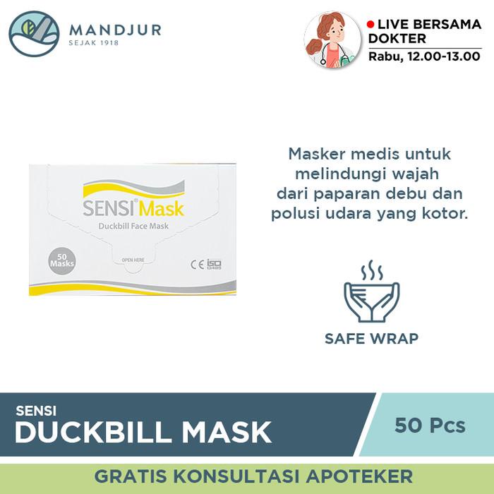 Mask Sensi Mask Duckbill Face Mask Isi 50 Masker