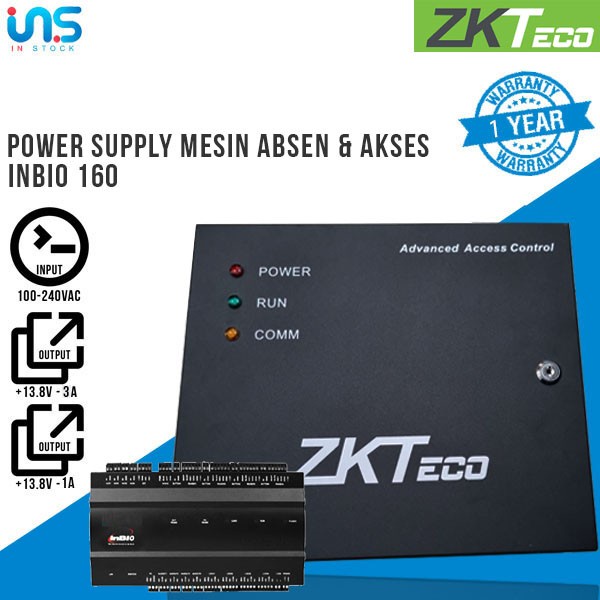 Psu Box Power Supply Inbio Zkteco Untuk Mesin Akses Dan Absen