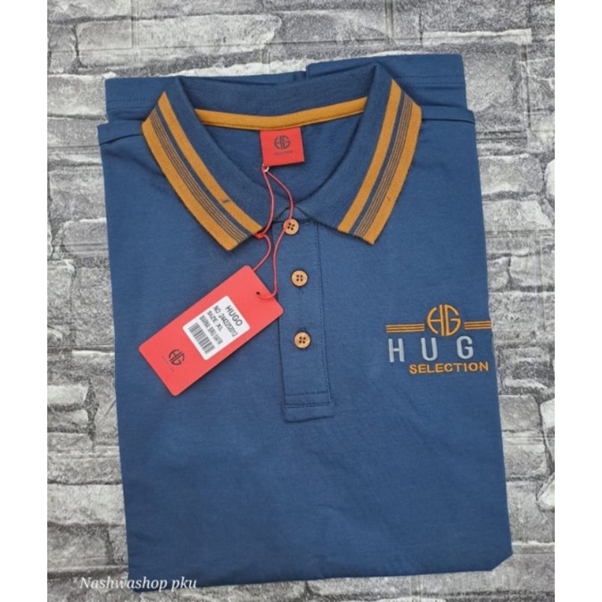 kerah hugo selection original TEBAL/KAOS POLO/BAJU COWOK ORI