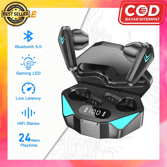 Hetset Macaron Super Geming Blutut Earphone Bloetooth Headphon Headphone Earphon Hearphone Hendset B