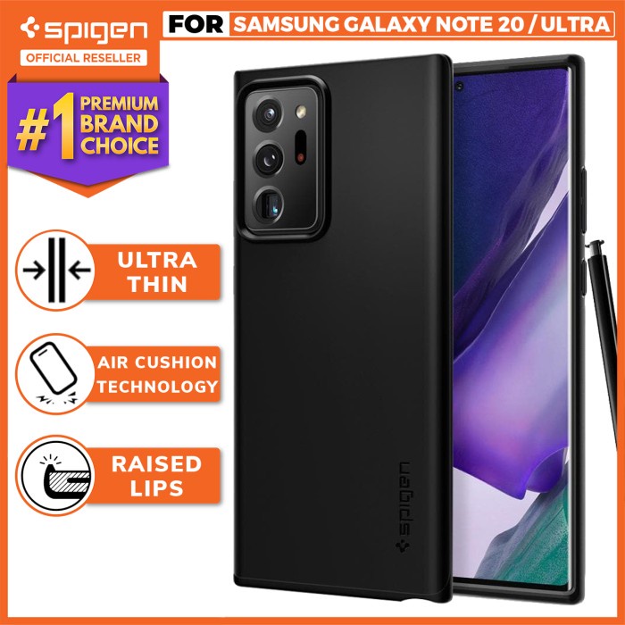 Case Samsung Galaxy Note 20 / Ultra Spigen Thin Fit Hardcase Casing - Note 20 Ultra, Black