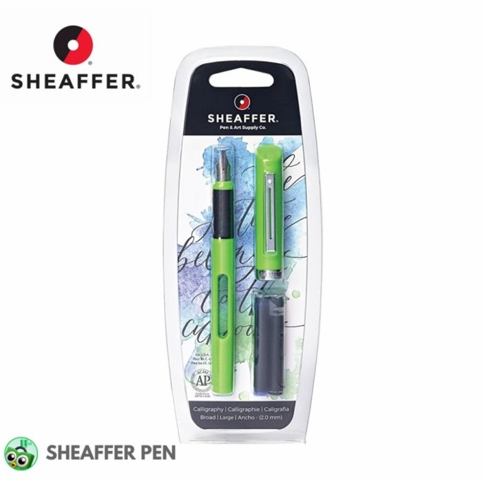 

Terlaris Sheaffer Viewpoint Calligraphy Fountain Pen With Broad Nib And 2 Ink