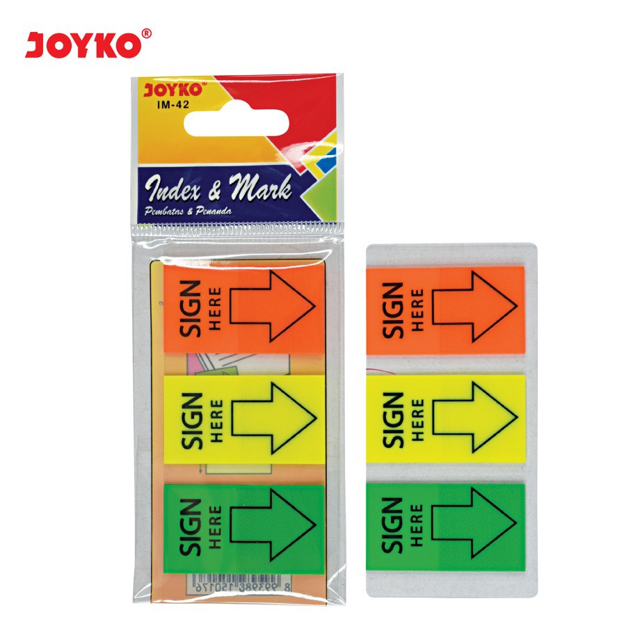 

Joyko Index & Memo IM-42 (Sign Here) - ( 1 Set - 20 Lembar ) ( IRRA STORE )