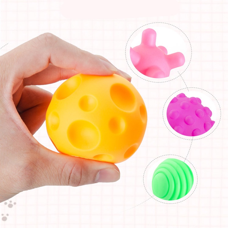 Holiven 937-Puzzle Touch Multi Tekstur Tangan Ambil Bola Mainan Bayi