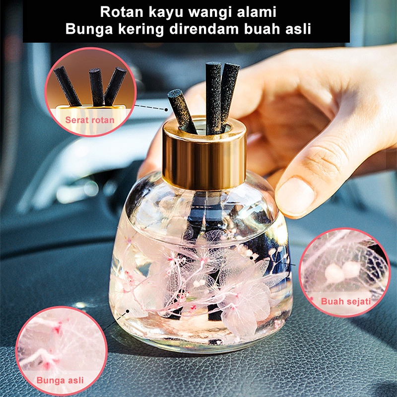 Holiven Aromaterapi Minyak Esensial Ornamen untuk Mobil wangi Bunga Parfum Mobil Penghilang Bau Mobil 120ml