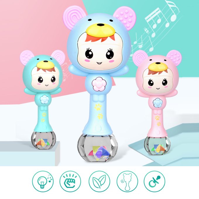 Holiven Teether Mainan Musik Bayi