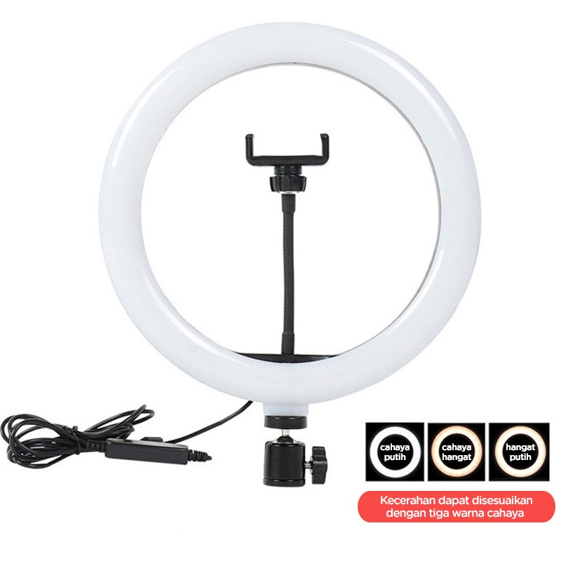 Holiven RING LIGHT 10 CM MIDEA STREAMING VLOGGING YOUTUBER