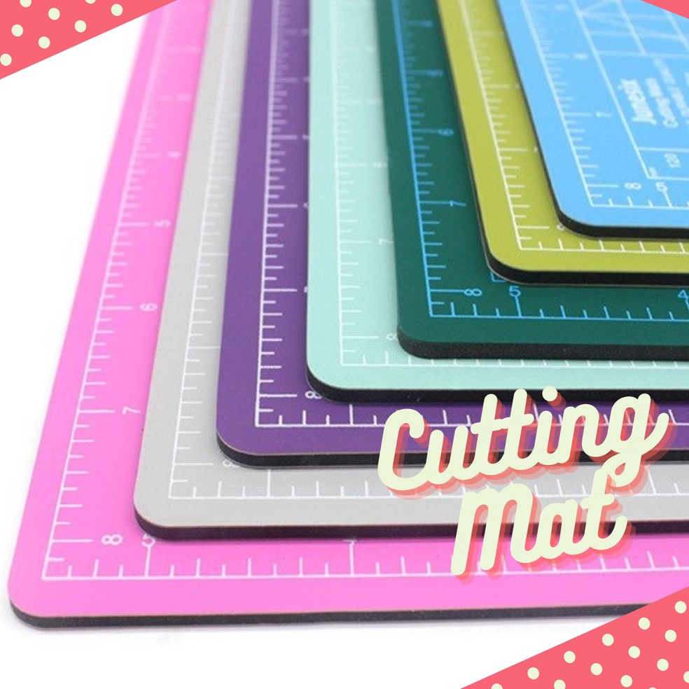 

EP6FY Cutting Mat A3 A4 A5 / 2 Sisi Sided / Pad Board DIY Tebal 3mm Estetik Aesthetic Foto Self Healing Warna Soft Tosca Abu Grey Pink ➠Sale