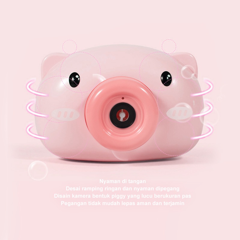 Holiven Alat Peniup Bubble Gelembung Bentuk Kamera Kartun Lucu Untuk Anak-Anak