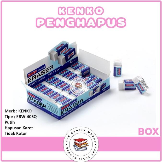 

KENKO - Eraser - Penghapus Pensil ERW-40 SQ - Box