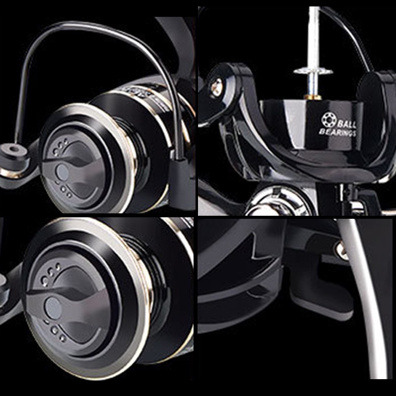 Holiven Alat pancing Reel Metal AC2000 Dengan Kapasitas 5kg