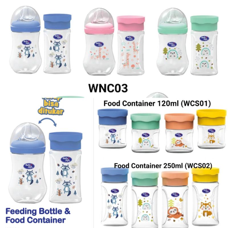 Baby Safe Food Container and feeding bottle botol susu, Perlengkapan Wadah MPASI