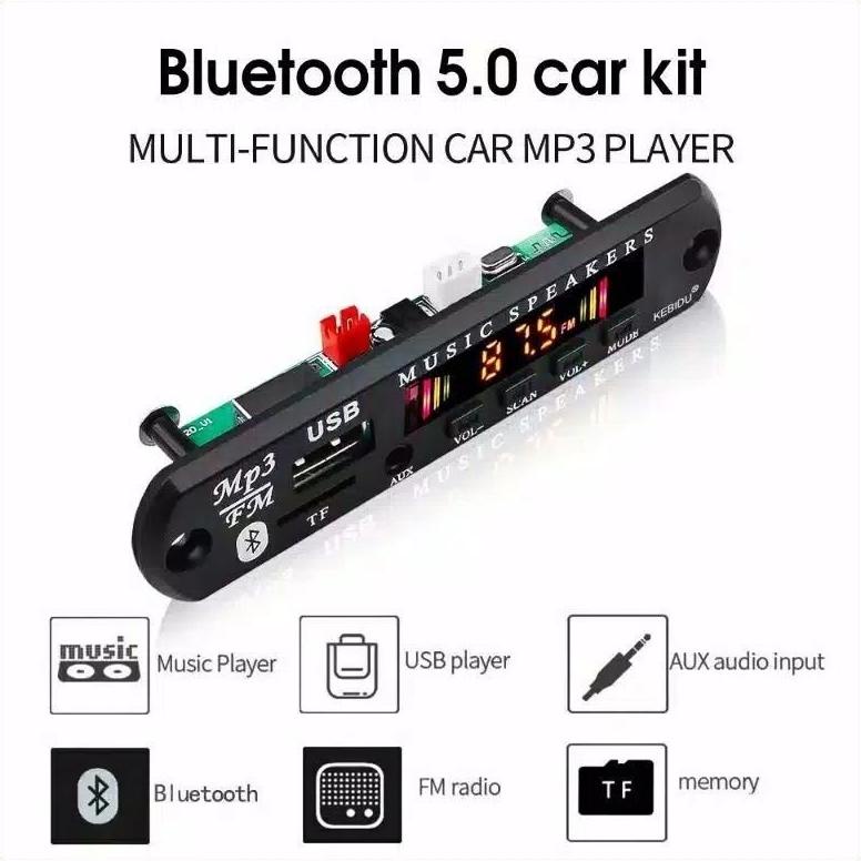 New ( Cod ) Kit Modul Mp3 Player Bluetooth, Sd Card, Fm, , Remote Control