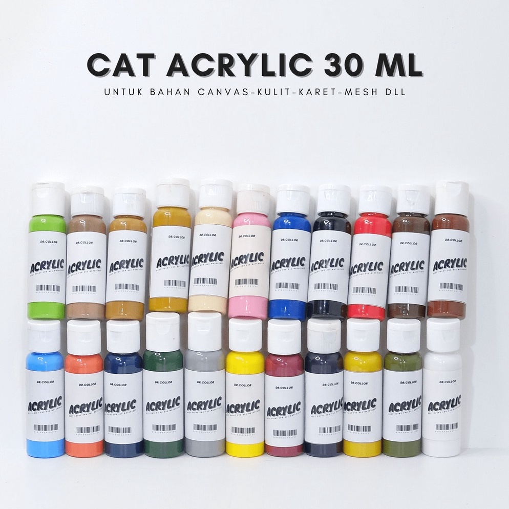 ← Cat Kulit Cat Sepatu Canvas Acrylic 30 ML Dr Collor 7244