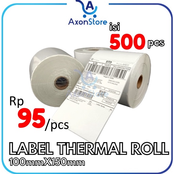 

7.7 Promo >> Label Thermal Barcode 100 x 150 mm 500pcs Sticker Resi 4x6 100x150