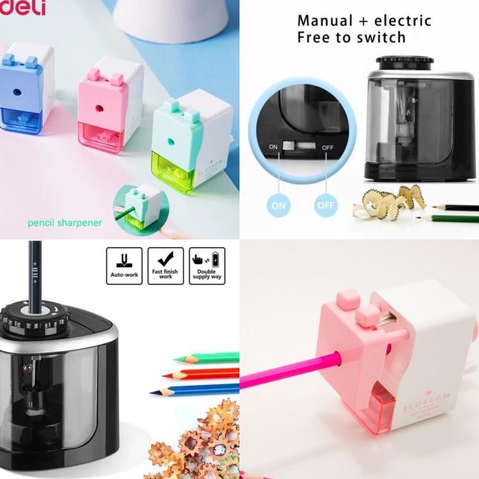 

Serutan Rautan Pensil Elektrik Manual Pencil Sharpener Kantor Sekolah
