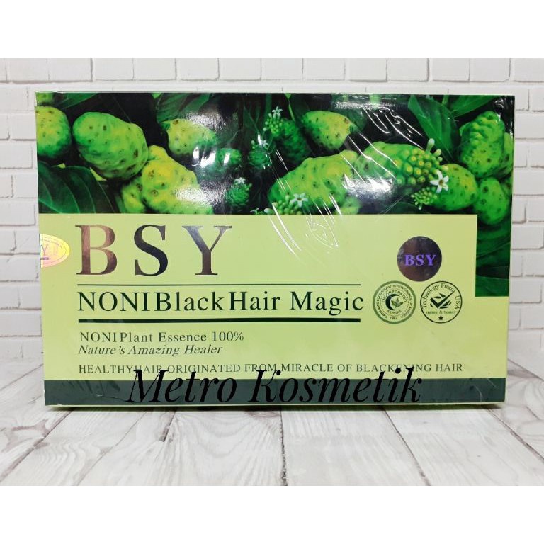 (C☛HC✓) [20pcs] SAHMPO BSY NONI BLACK HAIR MAGIC / SHAMPOO PENGHITAM RAMBUT top.produuk