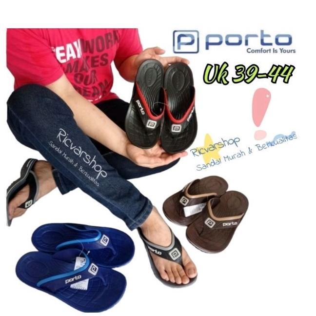 Terbaru Porto 1016M/Sandal Jepit Pria/Sandal Jepit Wanita/Sandal Karet Pria/Sandal Karet Wanita/Sand