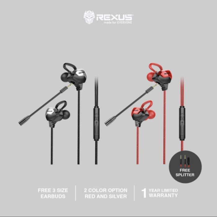 Best Seller Rexus Me5 Gaming Earphone Vonix Me-5 Headset Game With Microphone