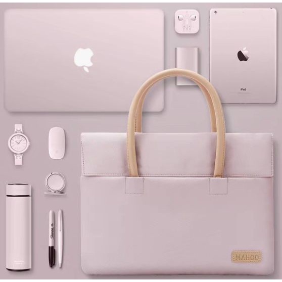 Tas Laptop Jinjing MAHOO Pastel Edition Softcase Macbook 13 inch UNGU
