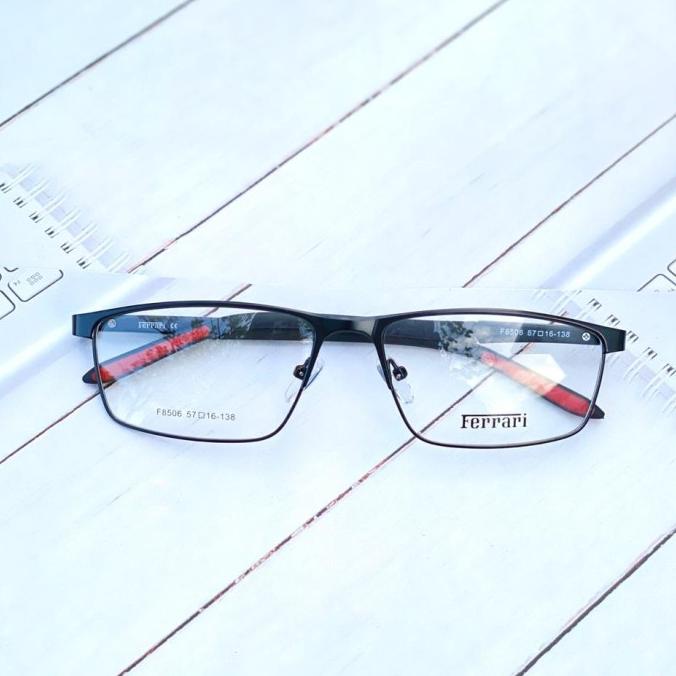 Kacamata Baca Plus/Minus Pria 8526 Lensa Essilor Crizal