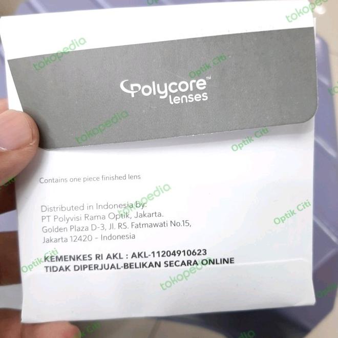 Lensa Kacamata Minus Polycore 1.67 Asp Sup Uv Lensa Tipis Minus Tinggi