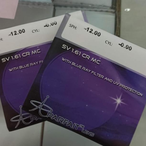 Lensa Photocromic Blueray Minus Tinggi High Index 1.61