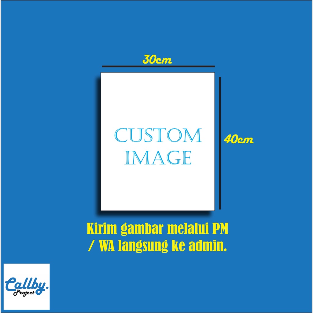 Custom Dekorasi Hiasan Dinding UK 30X40