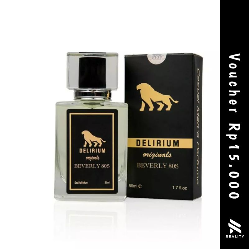 DELIRIUM Parfum Pria Beverly 80s Eau De Parfume 50ml Casual Original 100%