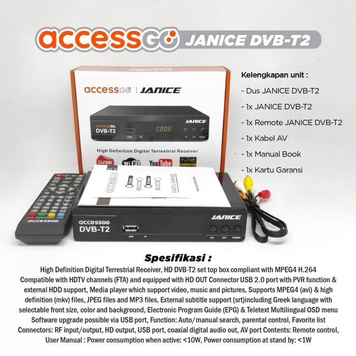 Stb Tv Digital Terestrial Accessgo Janice Dvbt2