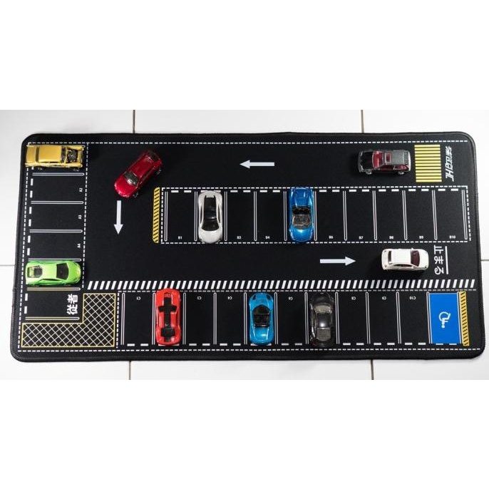 Diorama Diecast Mouse pad Parkiran Japan JDM Style Skala 1/64