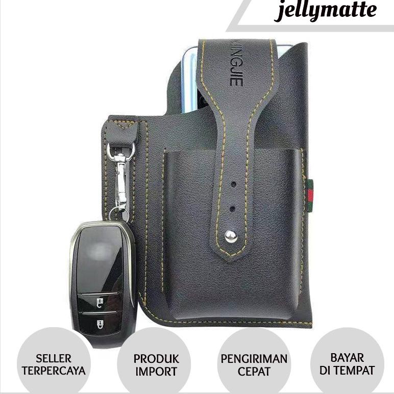 Laris Sarung Dompet & Kunci Pinggang Pria Kulit Asli 100% Oss01 Tas Jakarta