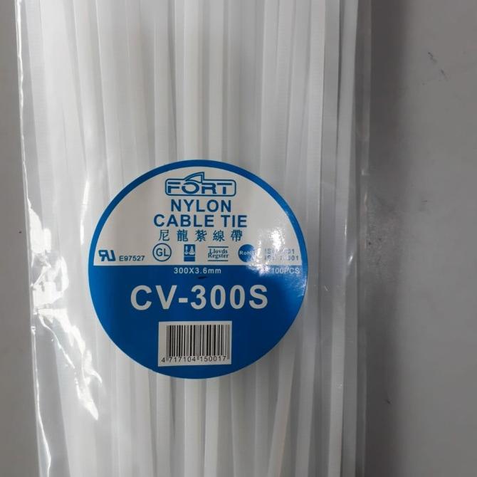 

_^_^_^] Kabel Ties CV 300 Fort 3.6mm Kurus isi 100 pcs ( Cable Tie / Ties )