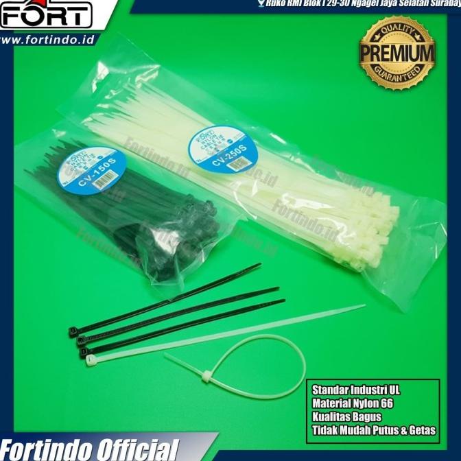 

*****] Kabel Tis 30 cm x 3,6 | CV-300S FORT |Cable Ties Kualitas Bagus