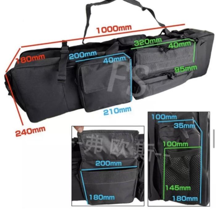 Tactical Dual Rifle Bag Tas Senapan Gunbag Bisa Muat 2 Unit