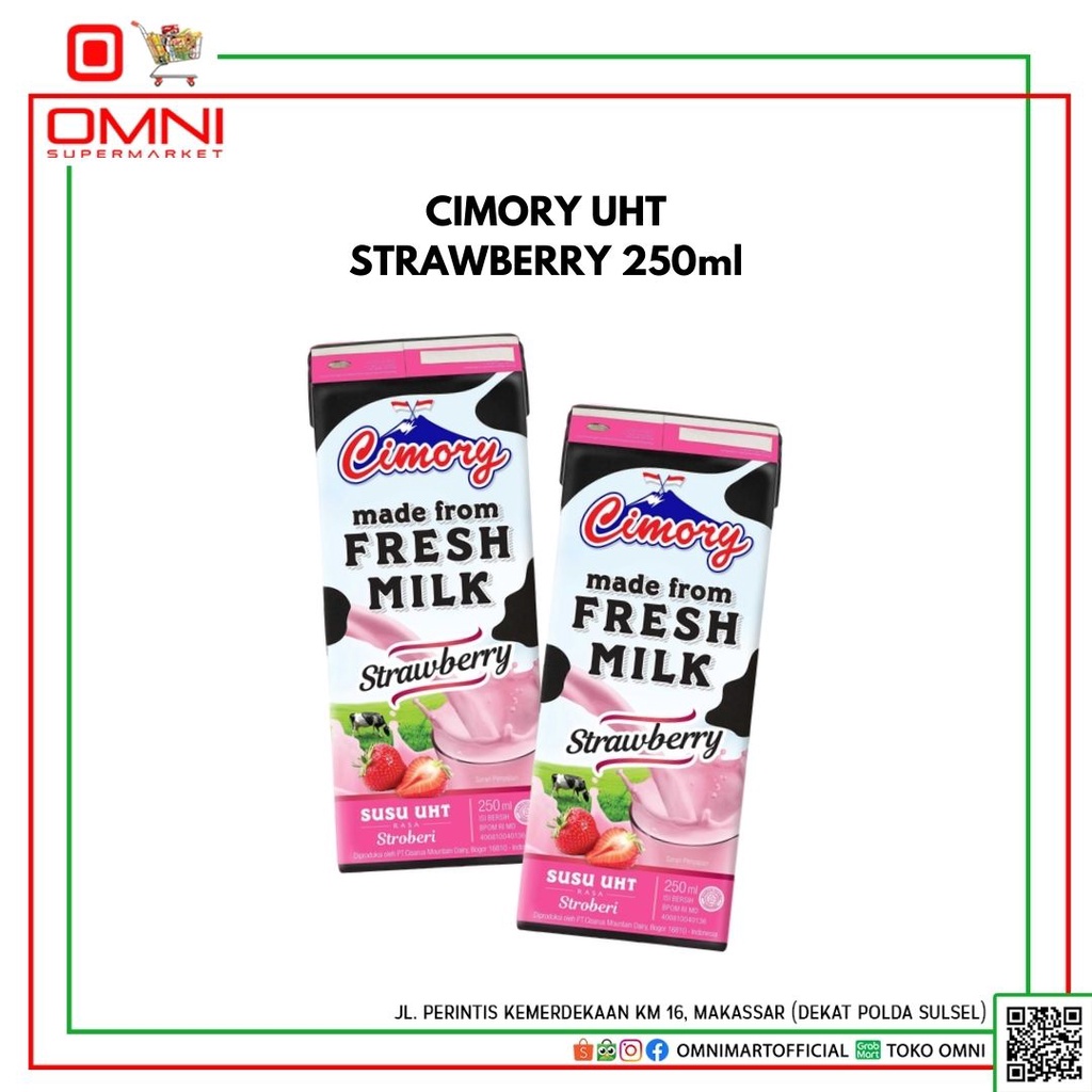 

SUSU CIMORY UHT STRAWBERRY 250ml