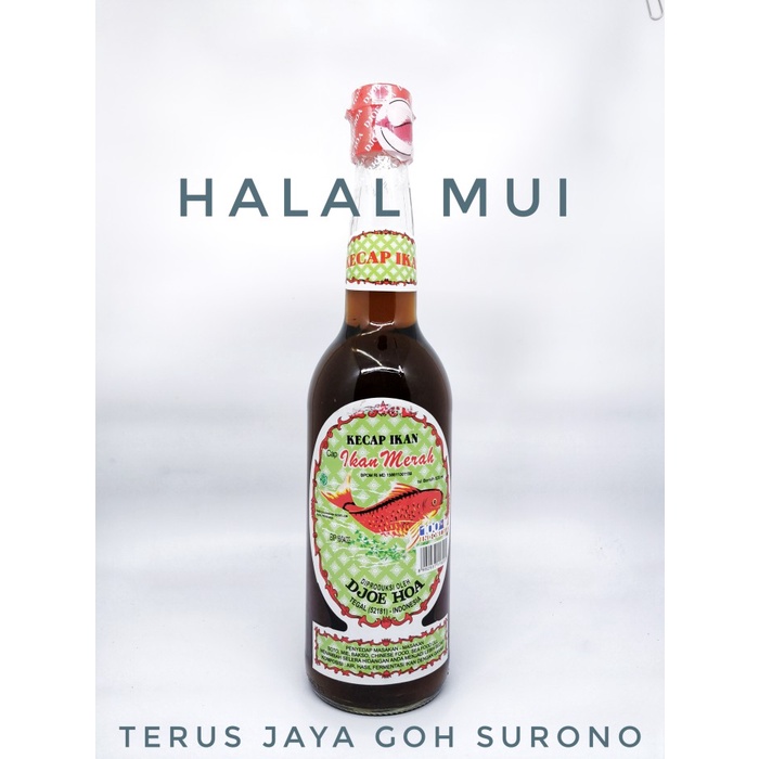 

Kecap cap Ikan Merah Kecap Djoe Hoa 620ml Gojek Grab Only