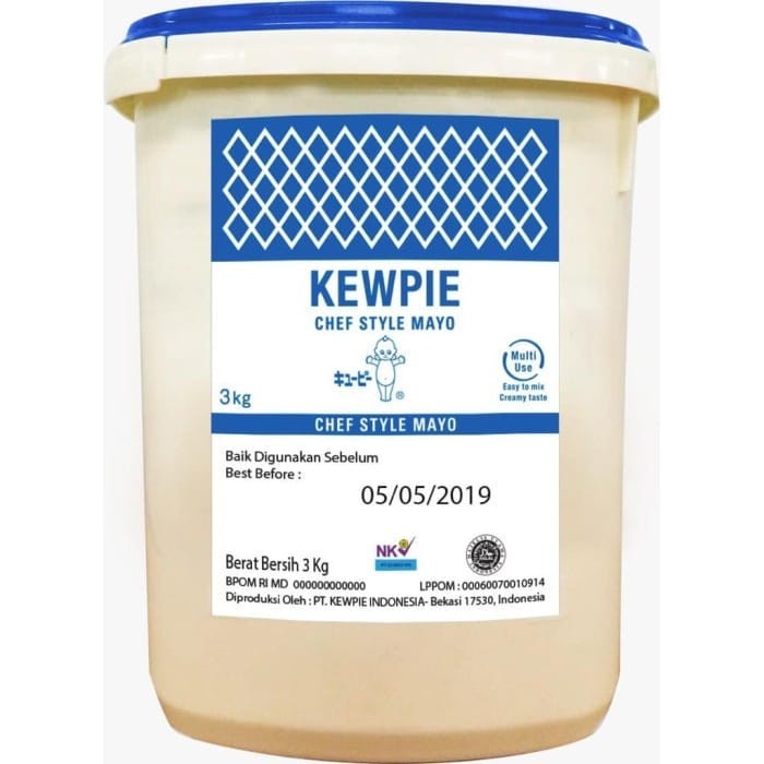 

Kewpie Chef Style Mayo 3Kg - Saus Mayonaise Mayonnaise 3 Kg PROMO