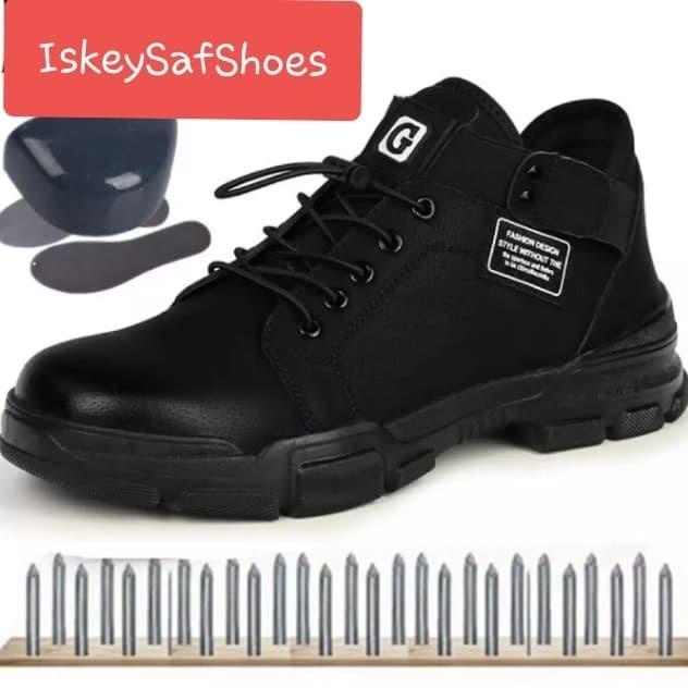 Terlaris Sepatu Safety Kevlar Boot Guyisa Hitam Import