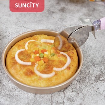 

Suncity YC6172 - 8inch Round Cake Pizza Pan / Loyang Bulat 21.4cm Gold