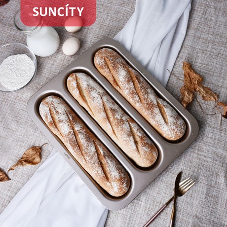

Suncity French Baguette Bake Pan / Loyang Roti Prancis - YC80223