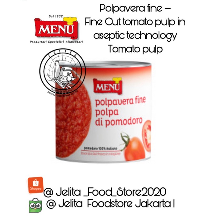 

Menu Tomato Pulp (Polpavera Fine) 2.5kg