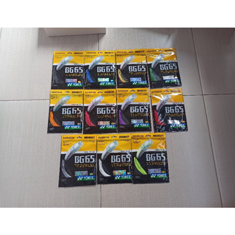 40 Senar Raket Badminton BG65 BG 65 TI Titanium ☍Grosir