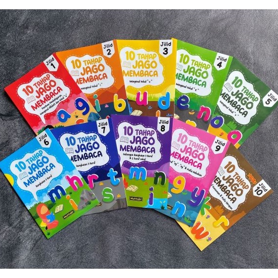 [AHD33] Buku 10 Tahap Jago Membaca (STJM Jilid 1-10) Terlaris