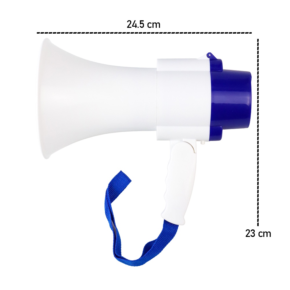 Gs8 Yalanshi Toa Megaphone Bluetooth U Disk Recording Alert 15W - 518 - White Or-i