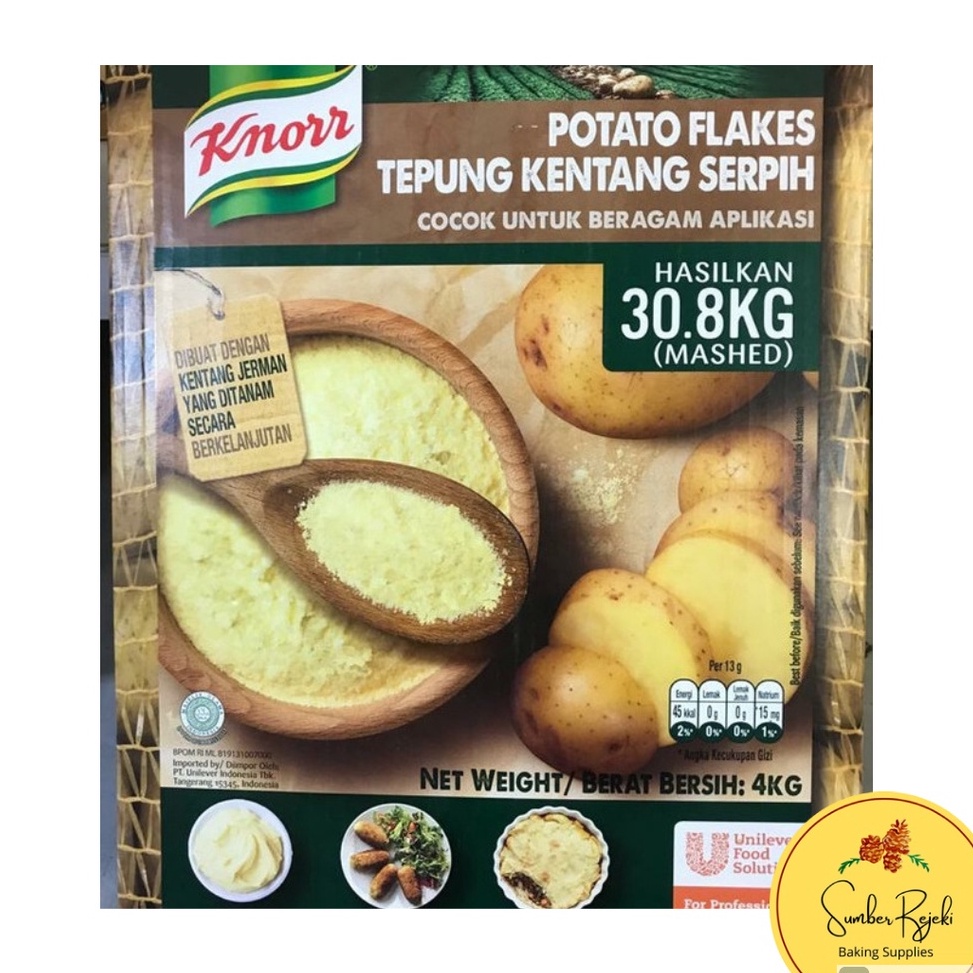 

[Miliki] Knorr Tepung Kentang Serpih | Potato Flakes 500 GR, 1 KG 9SN