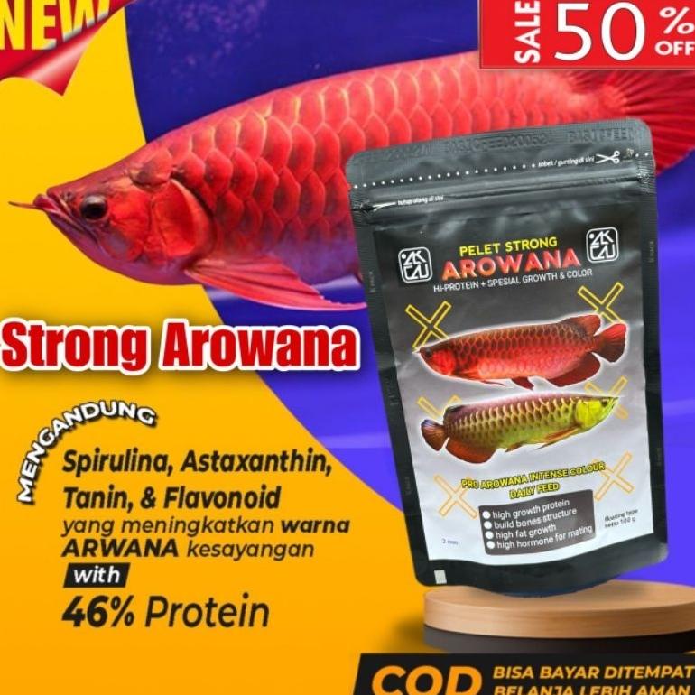 Sale 6.6 Cash on Delivery pelet ikan arowana arwana super Red arwana golden red silver RED