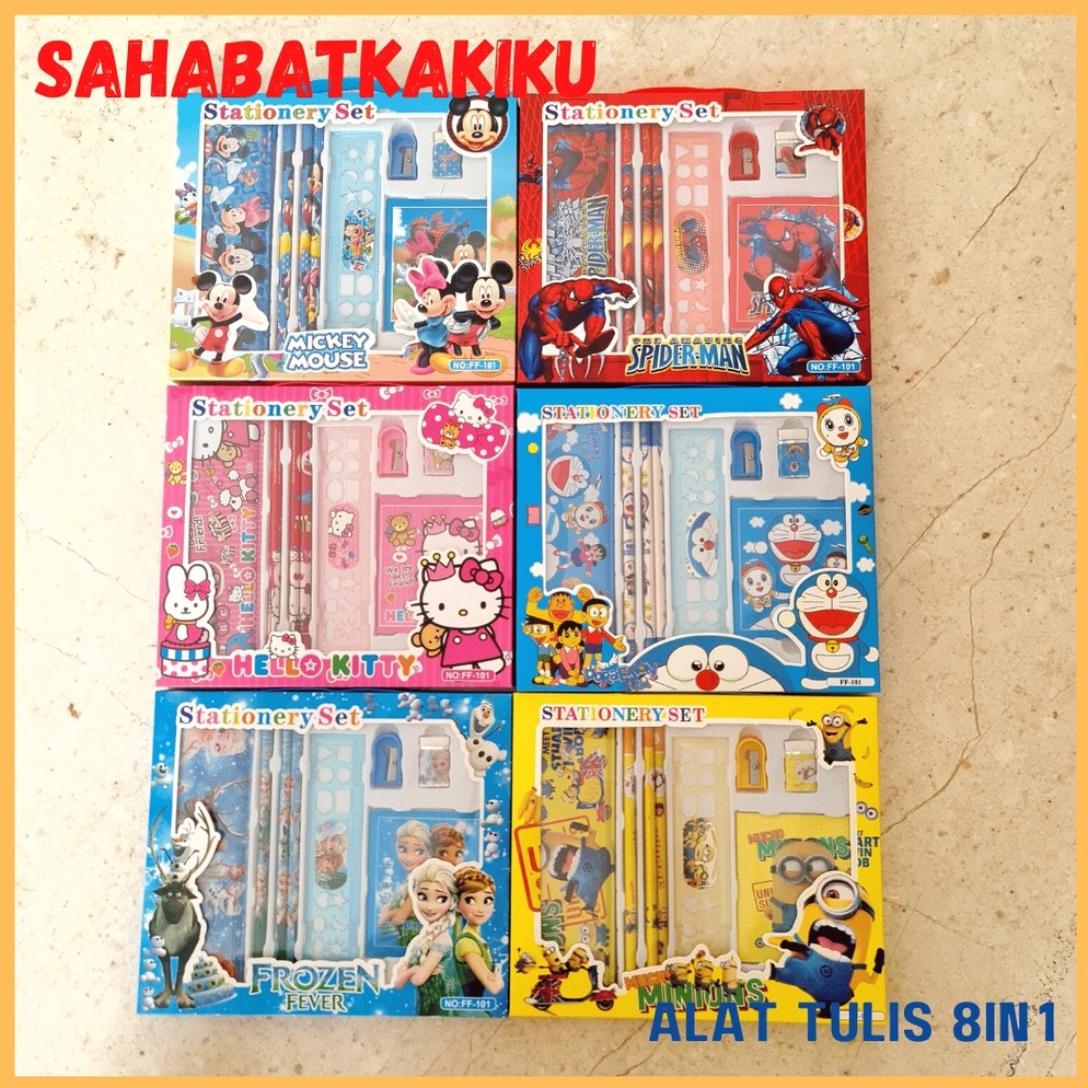 

IF99 Paket Alat Tulis Set 14 in 1 / Stationary Set 8 in 1 / Paket Alat Tulis Karakter Lengkap Dengan Kotak Pensil ✾Terkini