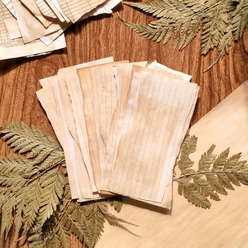 

[DAYOKEU] Kertas sobek aesthetic scrapbool old paper vintage for journaling /Tea-dyed Vintage Paper / Kertas Tua untuk Journaling Scrapbook / Kertas Vintage / Brown Paper / Aesthetic Paper Old Paper