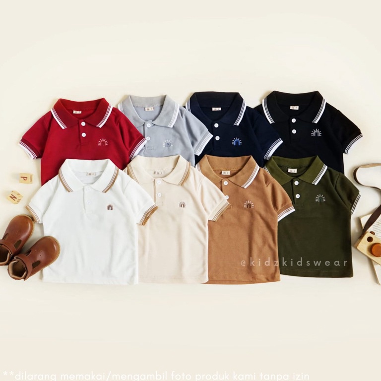 Pasti Ready POLO SHIRT ANAK 0-4 TAHUN UNISEX | Kids polo shirt Kaos polo anak cewek cowok Kaos kemej